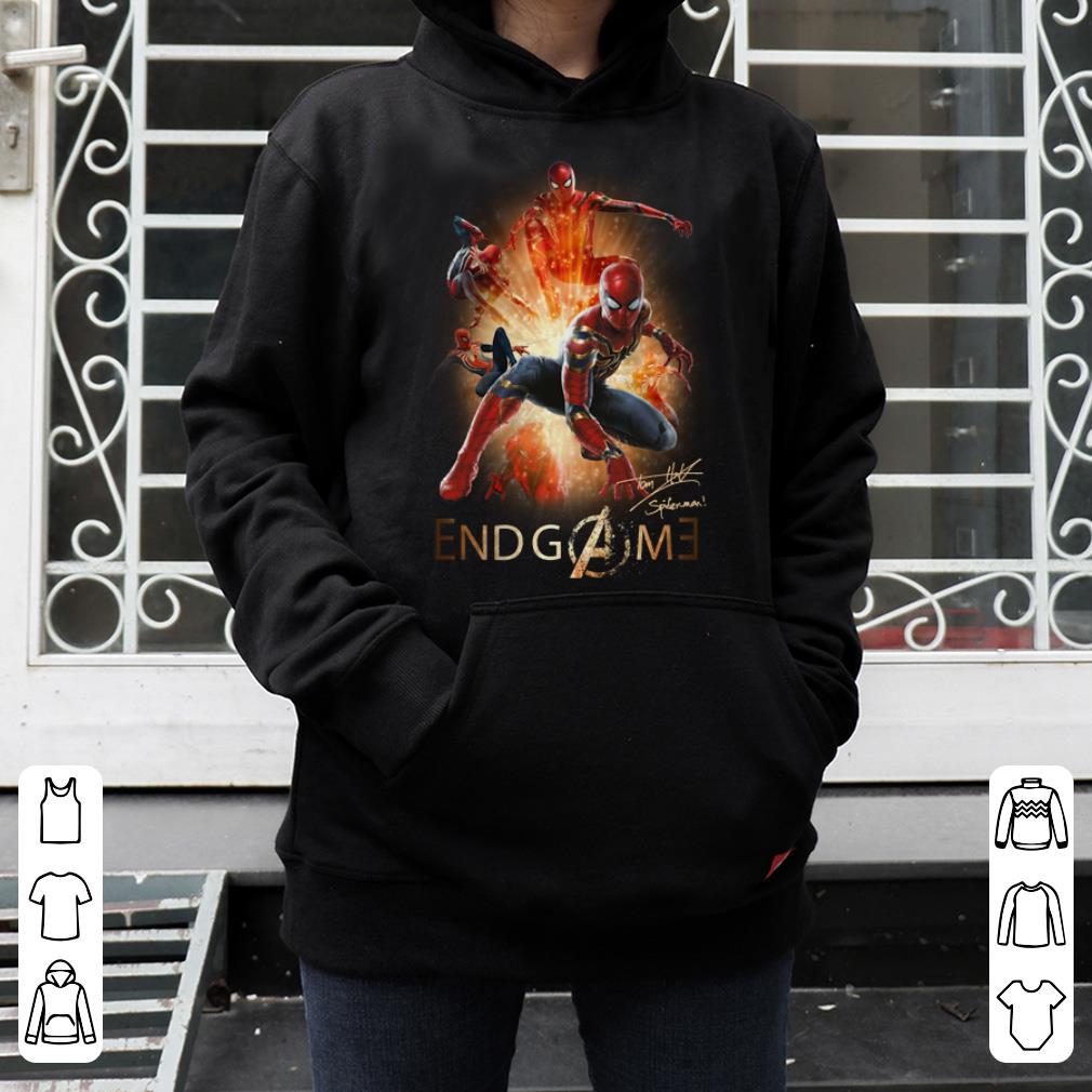 Official Marvel Avengers Endgame Spider man Peter Parker Signature shirt