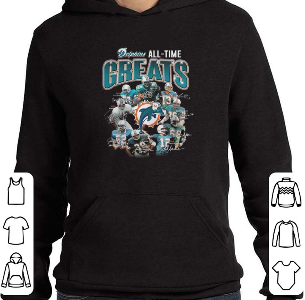 Official Miami Dolphins all time greats team players signatures shirt 5 Official Miami Dolphins all time greats team players signatures shirt