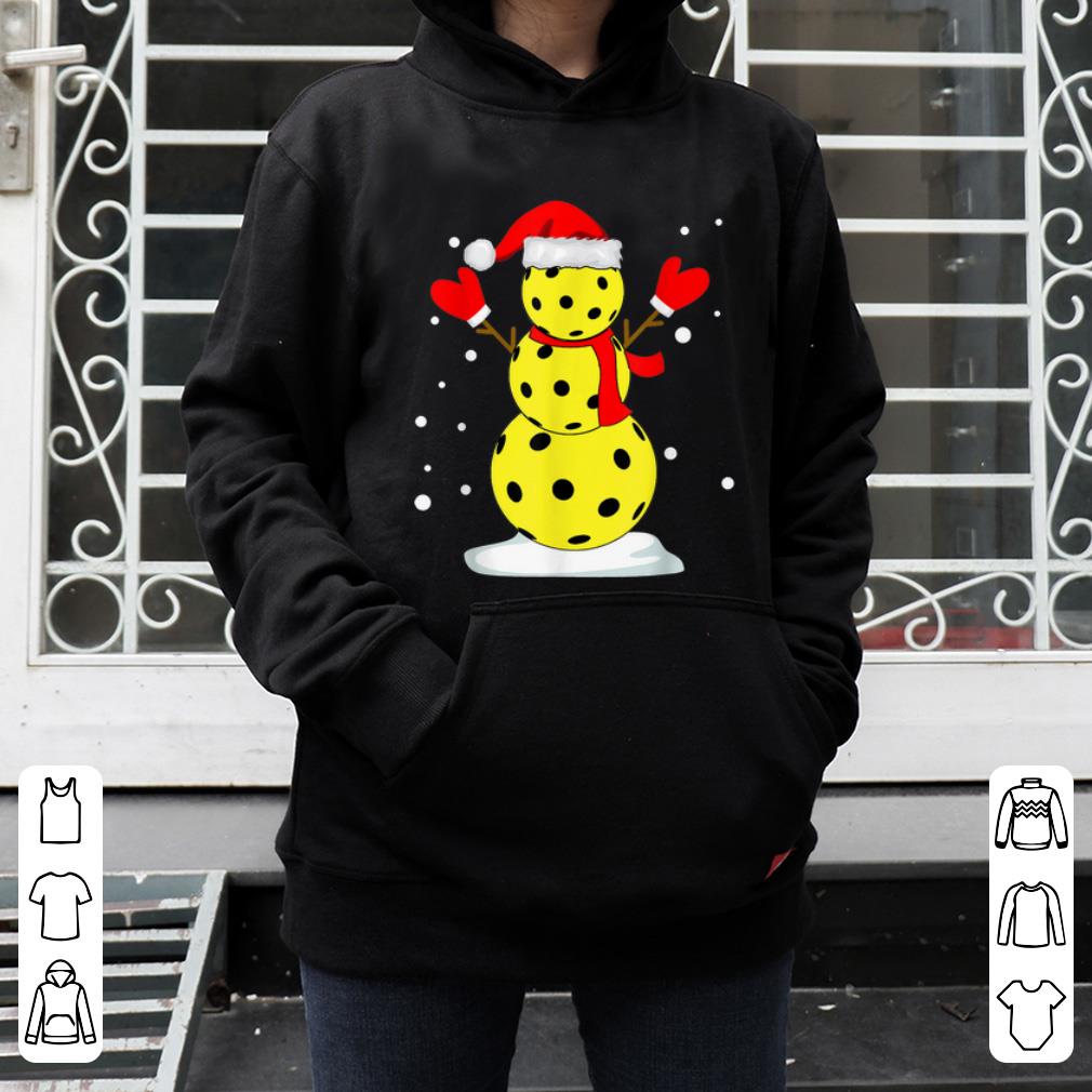 Official Pickleball Snowman Funny Christmas shirt