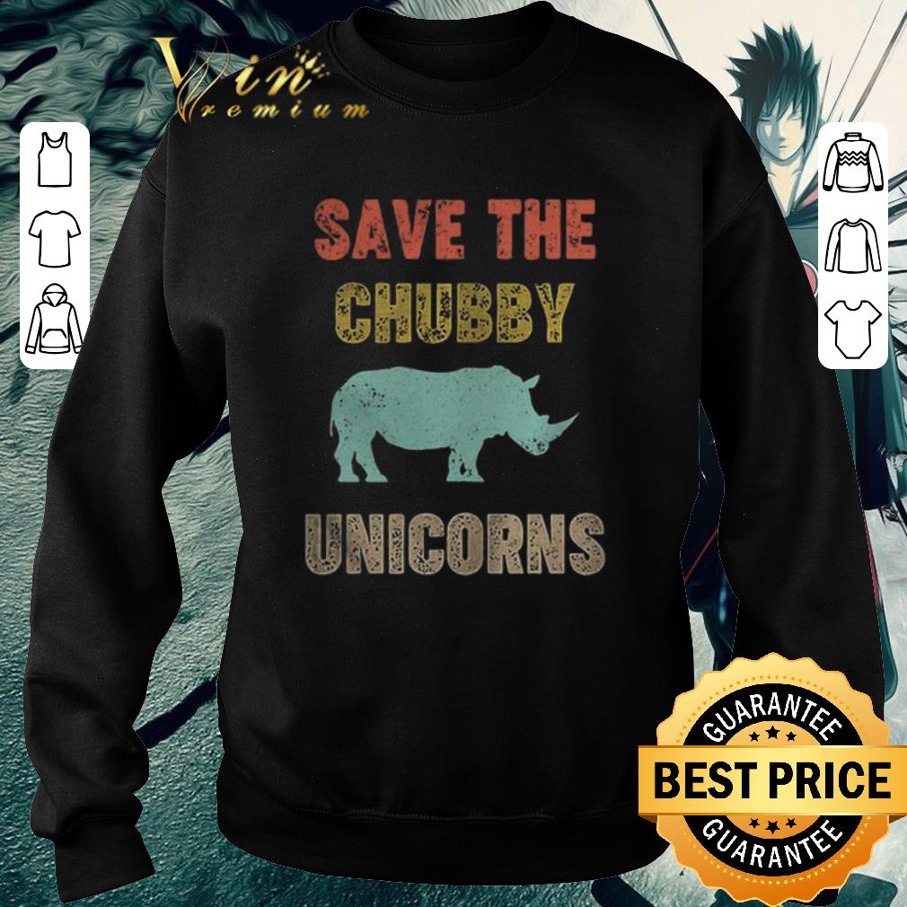 Official Rhino Save the chubby unicorns vintage shirt