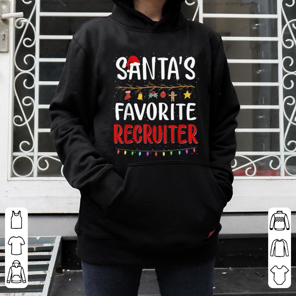 Official Santa's Favorite Recruiter Christmas Gifts Funny shirt