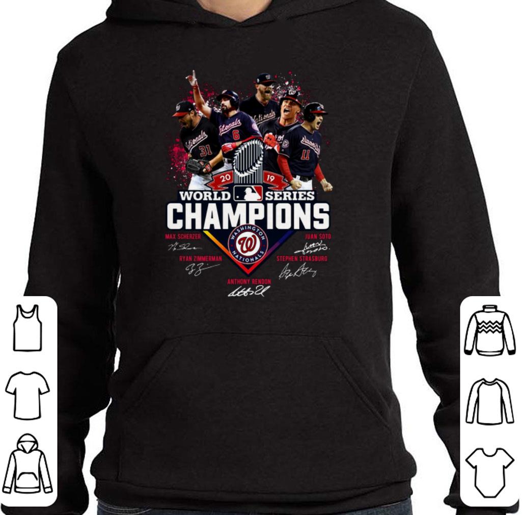 Original 2019 world series champions Nationals Max Scherzer Juan Soto shirt