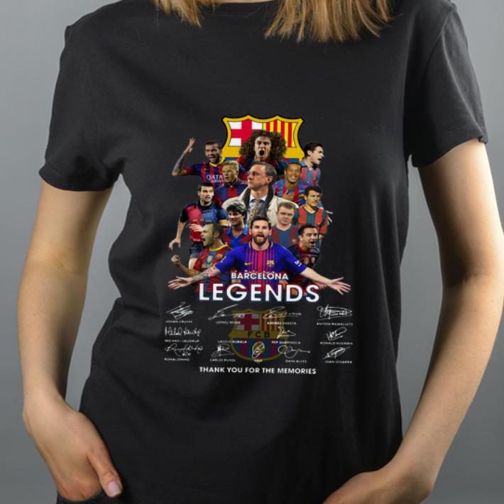 Original Barcelona Legends Thank You For The Memories Signatures shirt
