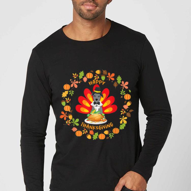 Original Blue Nose Pitbull Turkey Happy Thanksgiving shirt