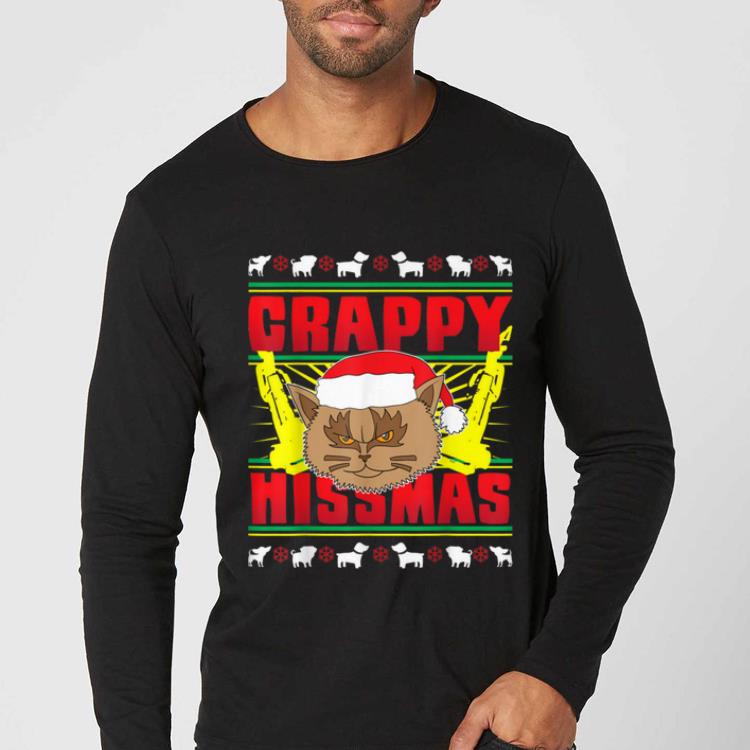 Original Crappy Hissmas Evil Santa Claus Cat Ugly Christmas Sweater shirt