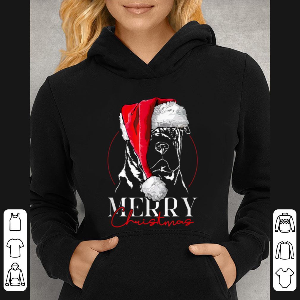 Original Funny Santa Chinese Shar-Pei Merry Christmas dog mom gift shirt