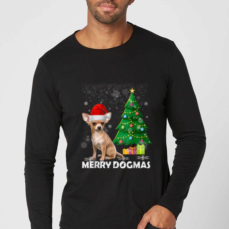 Original Merry Dogmas Chihuahua Christmas dog decor Xmas tree shirt