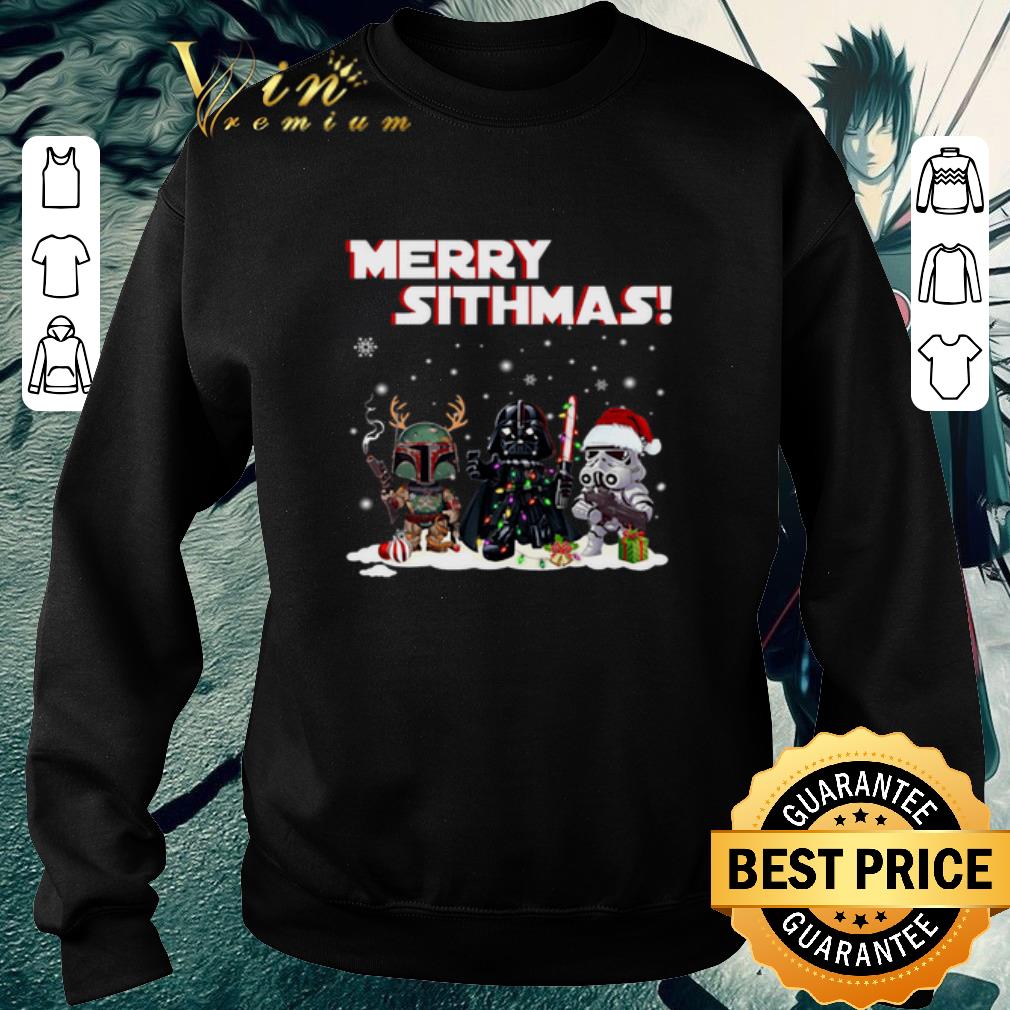 Original Merry Sithmas Boba Fett Darth Vader Stormtrooper shirt