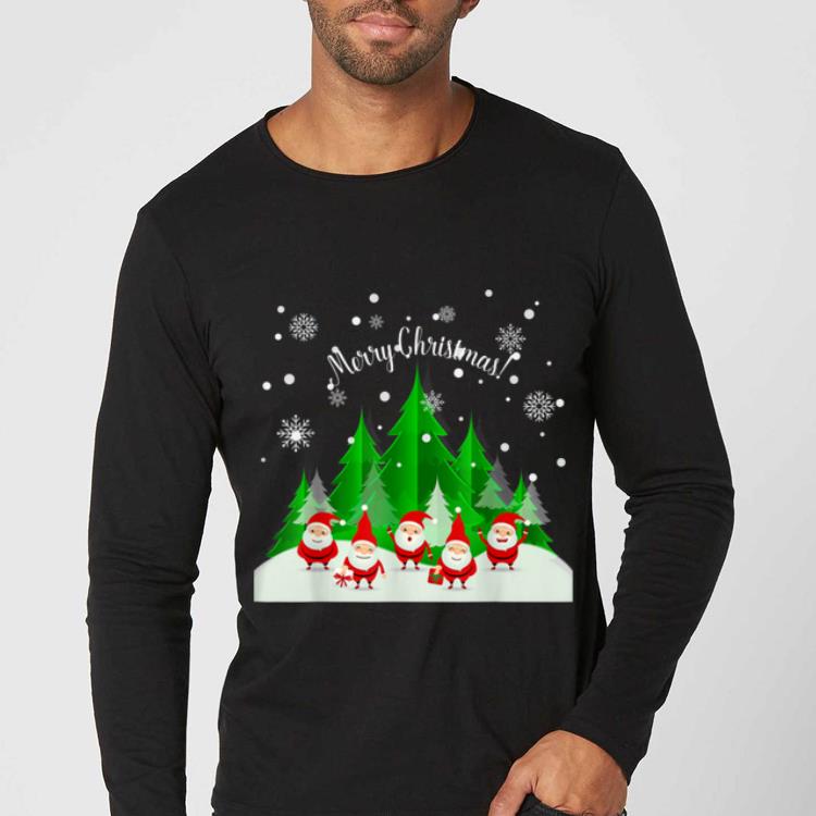 Original Santa Gnome Merry Christmas Party Trees Xmas Holidays Gift shirt