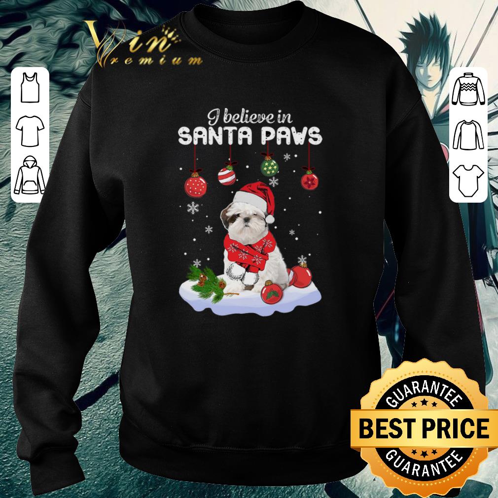 Original Shih Tzu i believe in Santa paws Christmas shirt