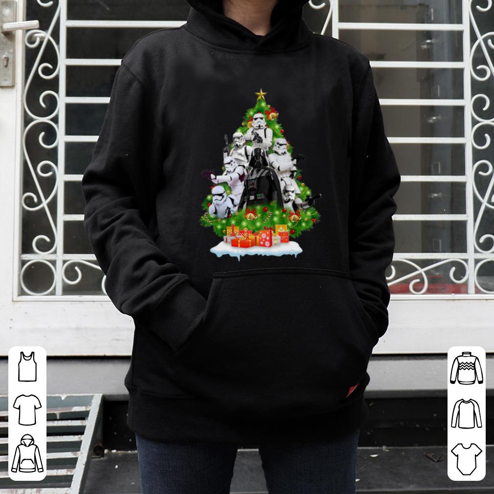 Original Star Wars Darth Vader And Stormtrooper Christmas Tree shirt