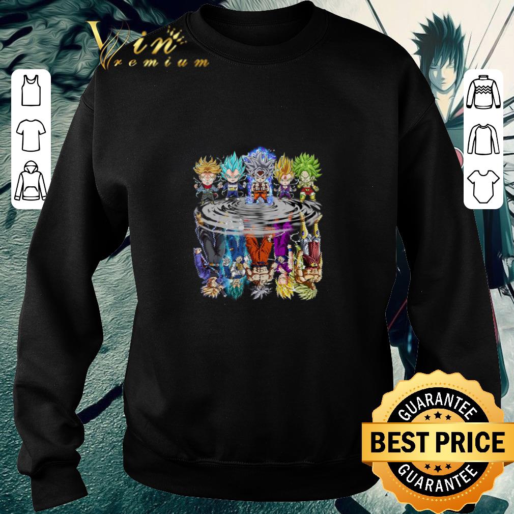 Original Super Saiyan chibi reflection water mirror Goku instinct shirt