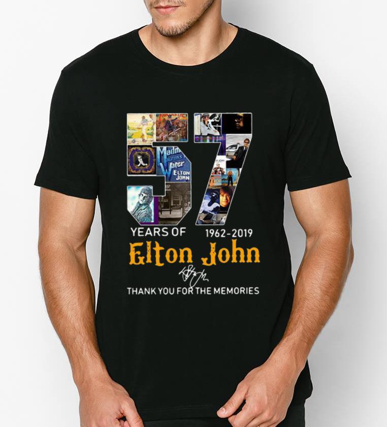 Premium 57 Years Of 1962-2019 Elton John Signature shirt