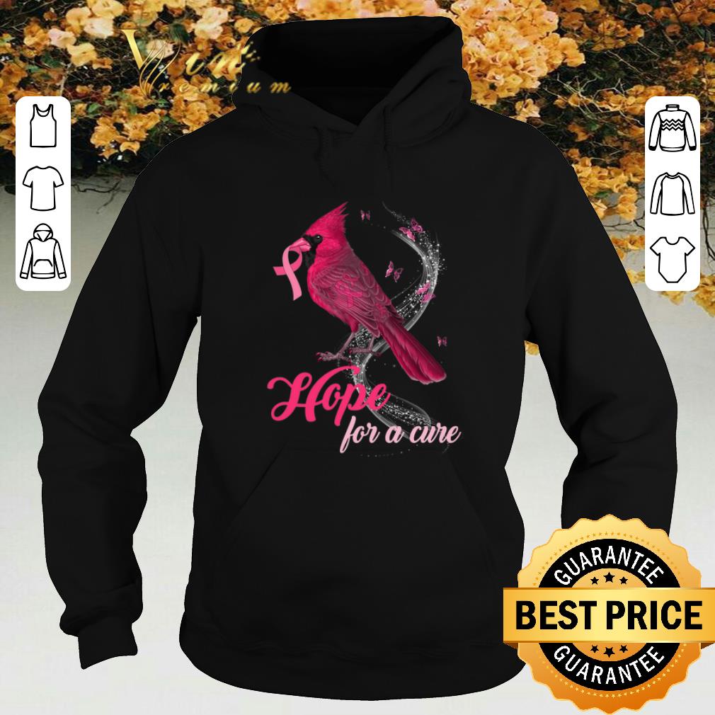 Premium Breast Cancer Awareness Cardinal bird hope for a cure shirt 5 Premium Breast Cancer Awareness Cardinal bird hope for a cure shirt