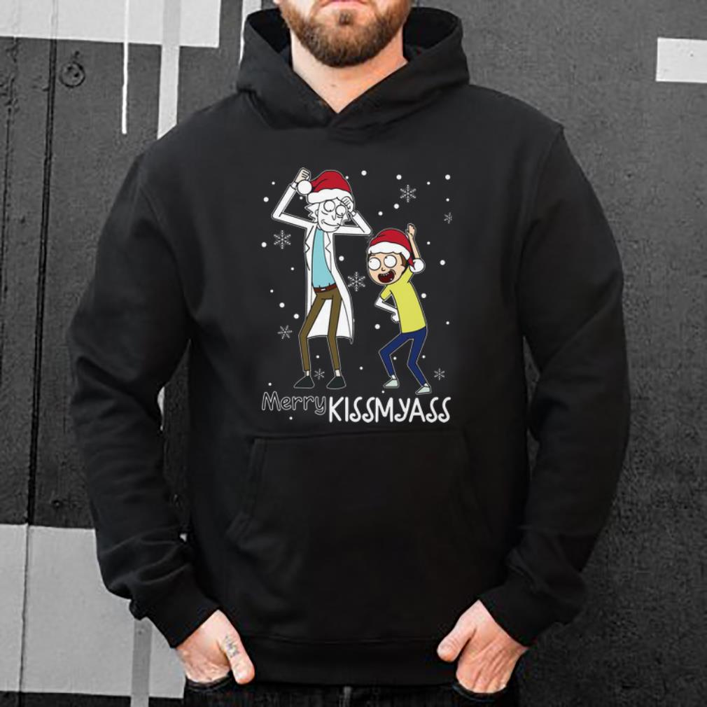 Premium Christmas Santa Rick And Morty Merry Kissmyass shirt