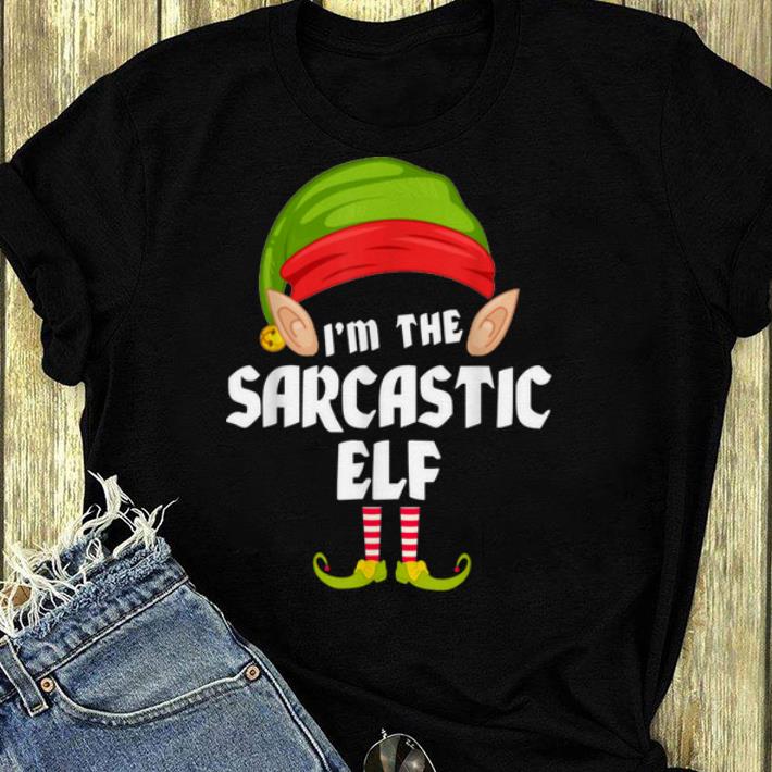 Premium Funny Sarcastic Elf Matching Family Group PJ Christmas shirt