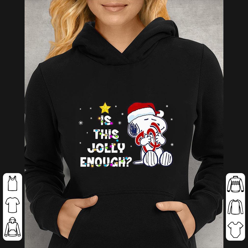 Premium Is This Jolly Enough Christmas Washington Nationals Snoopy shirt