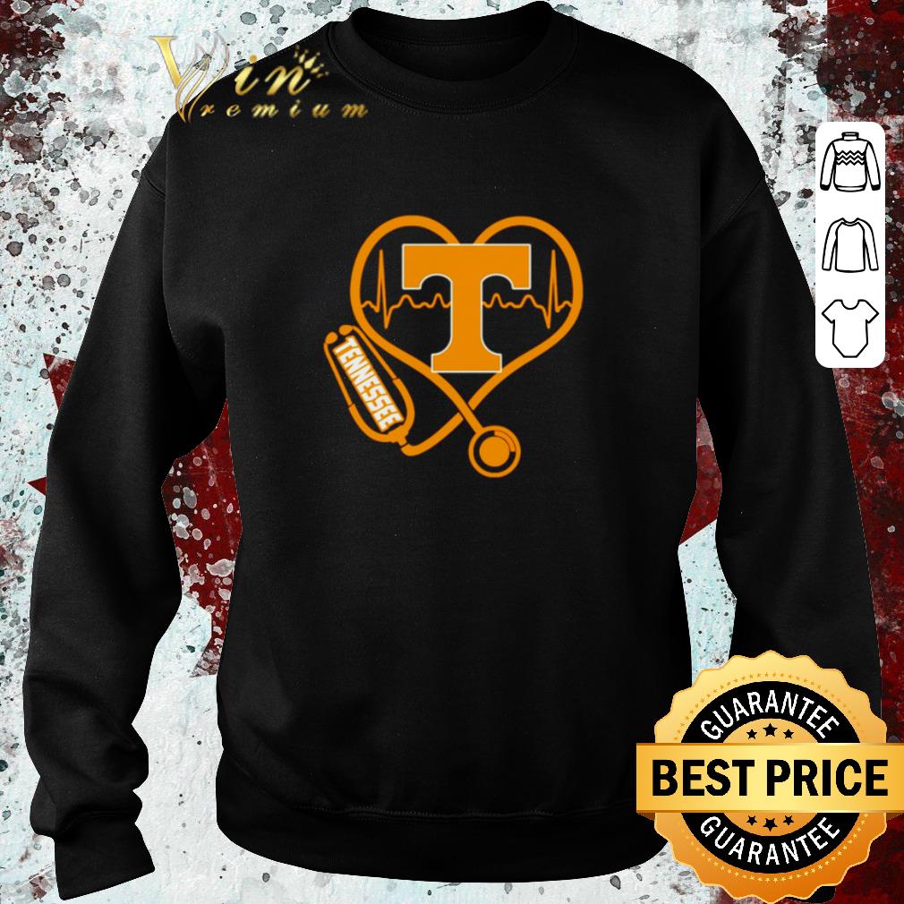 Premium Love Tennessee Volunteers Stethoscope Heartbeat nurse shirt