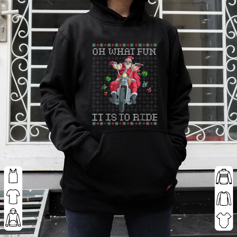 Premium Oh What Fun it is to Ride Motorcycle Christmas Gift sweater
