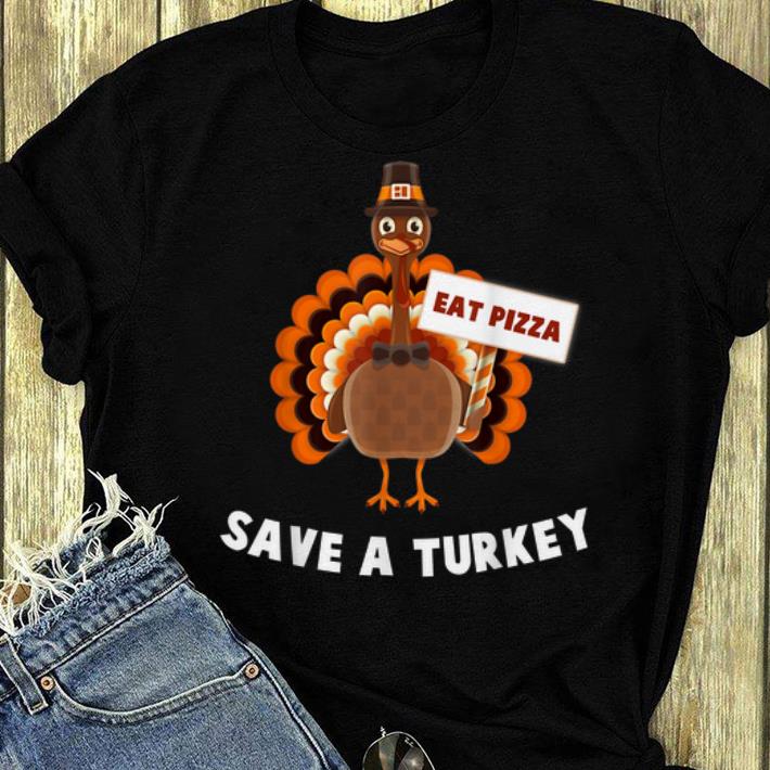 Premium Turkey Eat Pizza Funny Thanksgiving shirt