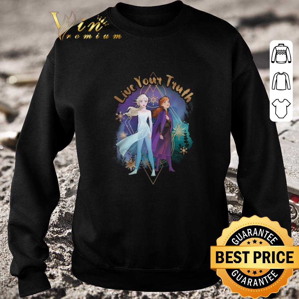 Pretty Disney Frozen 2 Elsa Anna Live Your Truth Geometric shirt