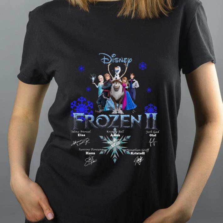Pretty Disney Frozen II Character Signatures shirt