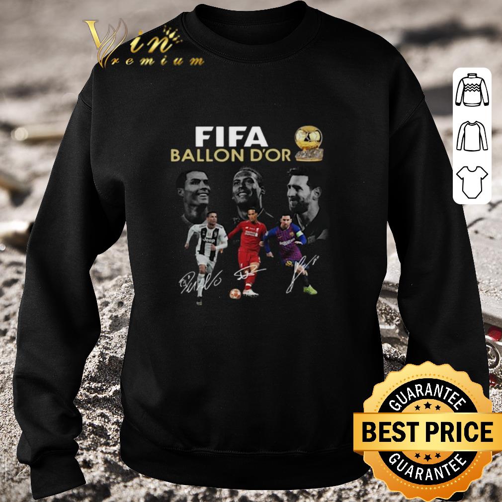 Pretty Fifa Ballon D'or 2019 Cristiano Ronaldo Messi Van Dijk Signature shirt
