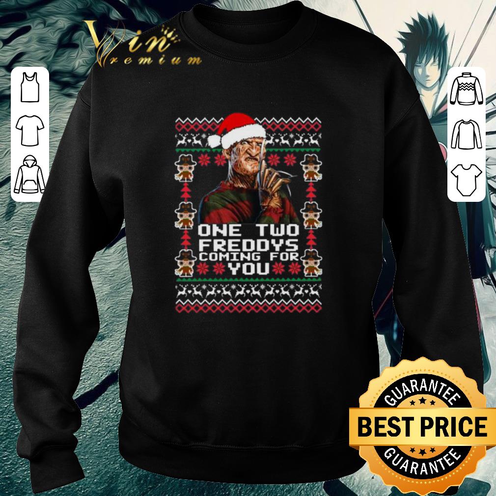 Pretty Freddy Krueger One Two Freddys Coming For You Christmas shirt