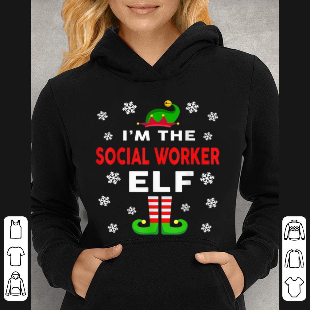 Pretty I Am The Social Worker Elf Christmas Sweater Gift Funny shirt