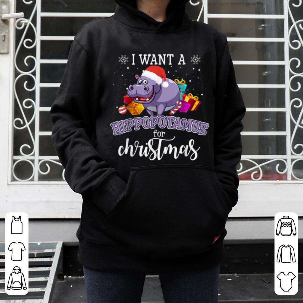 Pretty I Want A Hippopotamus For Christmas Hippo sweater