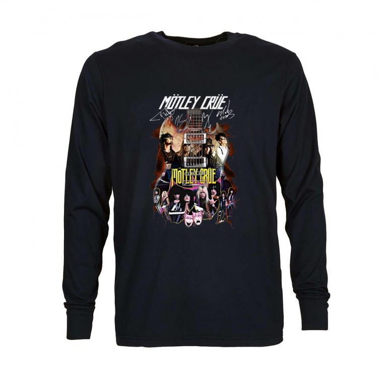 Pretty Motley Crue signatures guitarist shirt