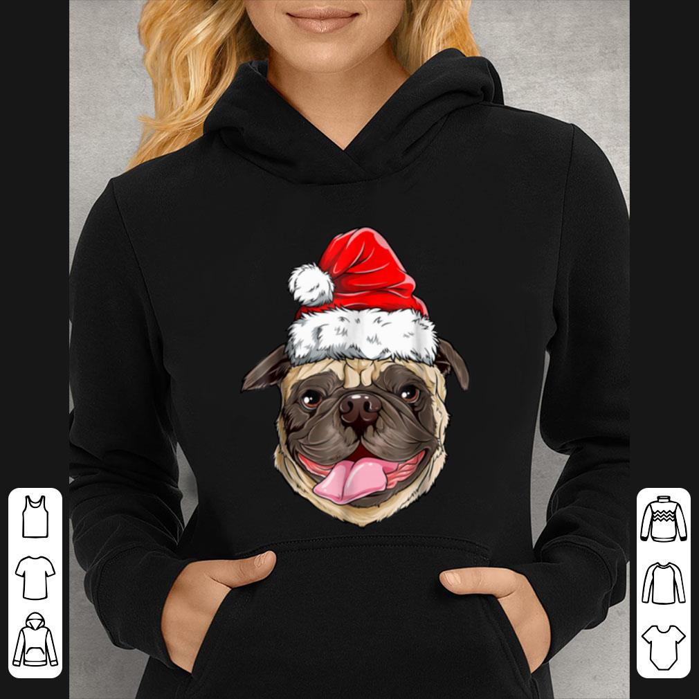 Pretty Pug Santa Christmas Kids Boys Girls Xmas Gifts Hat shirt