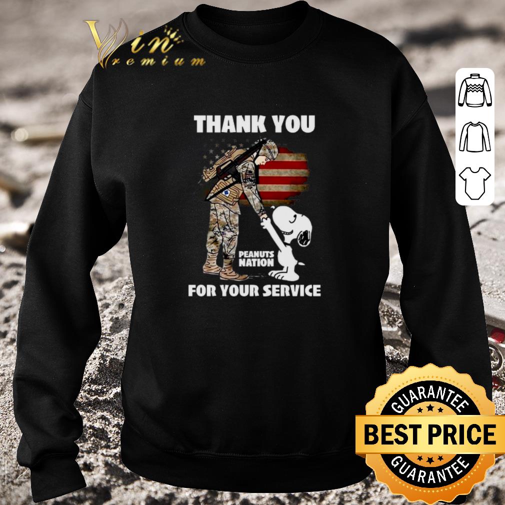 Pretty Snoopy veteran Thank you Peanuts nation for your service shirt