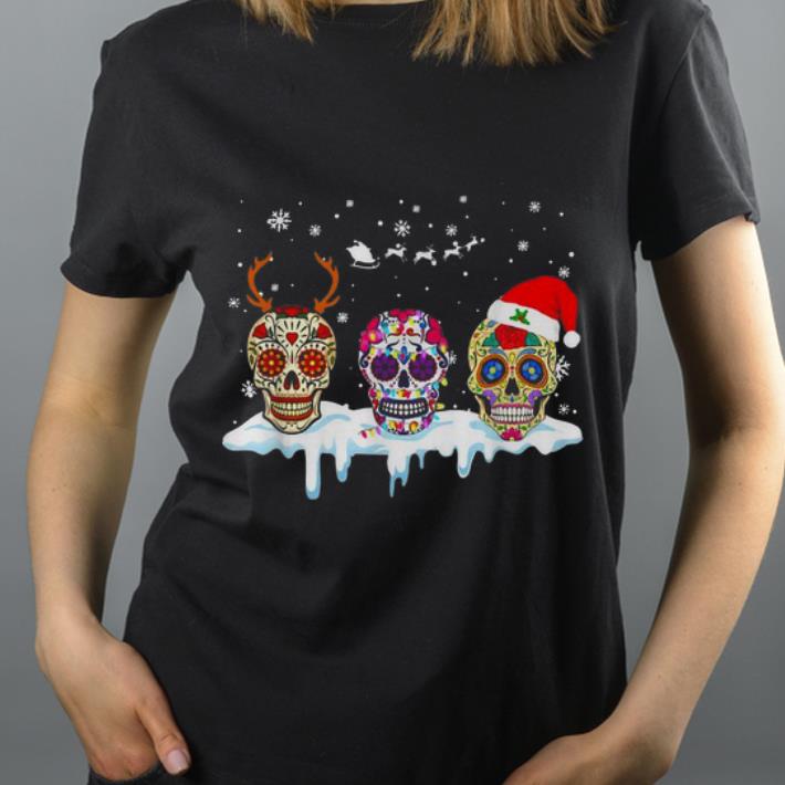 Pretty Sugar Skull Tattoos Christmas shirt
