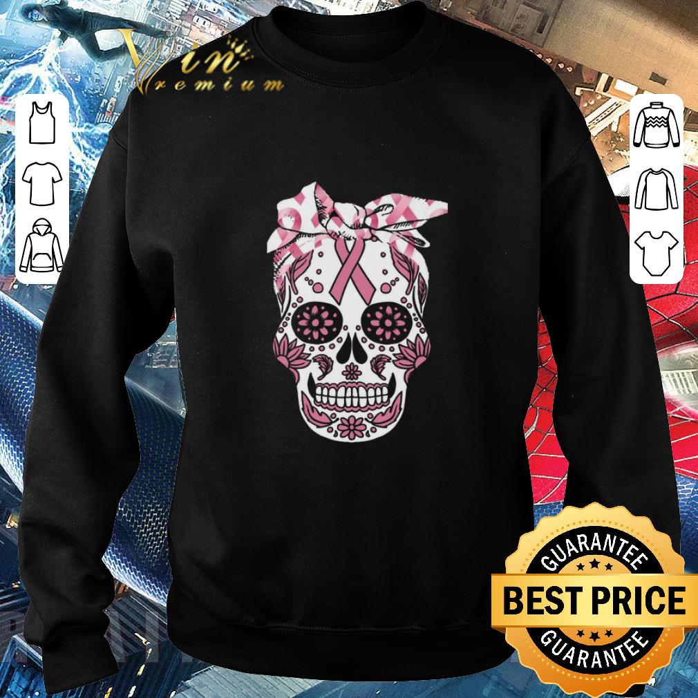 Pretty Sugar skull Breast Cancer Awareness shirt 5 Pretty Sugar skull Breast Cancer Awareness shirt