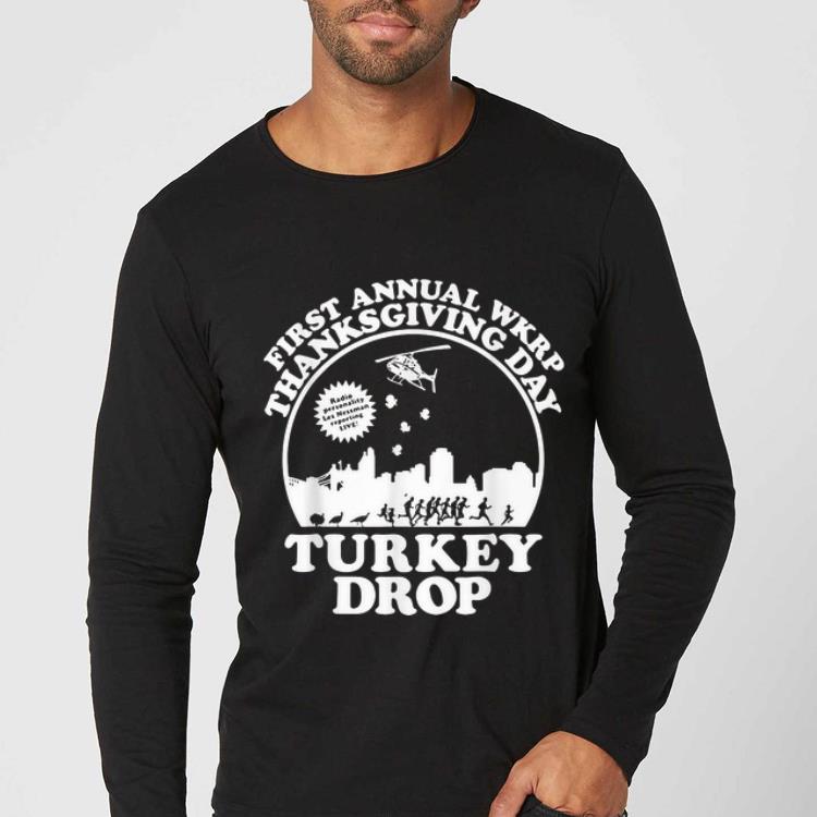 Pretty Turkey Thanksgiving Day Wkrp Turkey Drop shirt