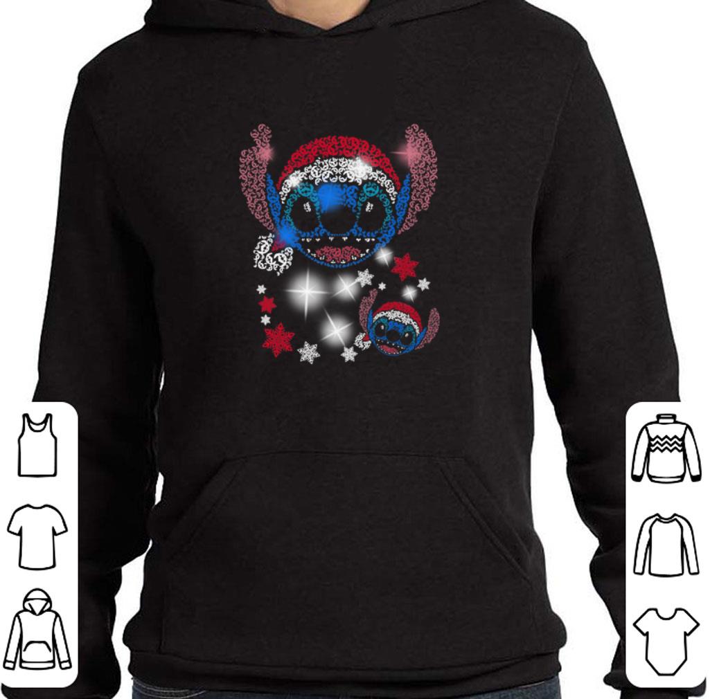 Stitch head Santa hat Christmas shirt