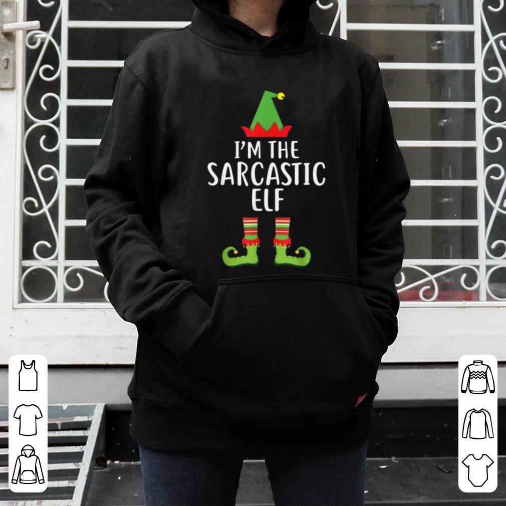 Top I'm The Sarcastic Elf Matching Family Group Christmas shirt