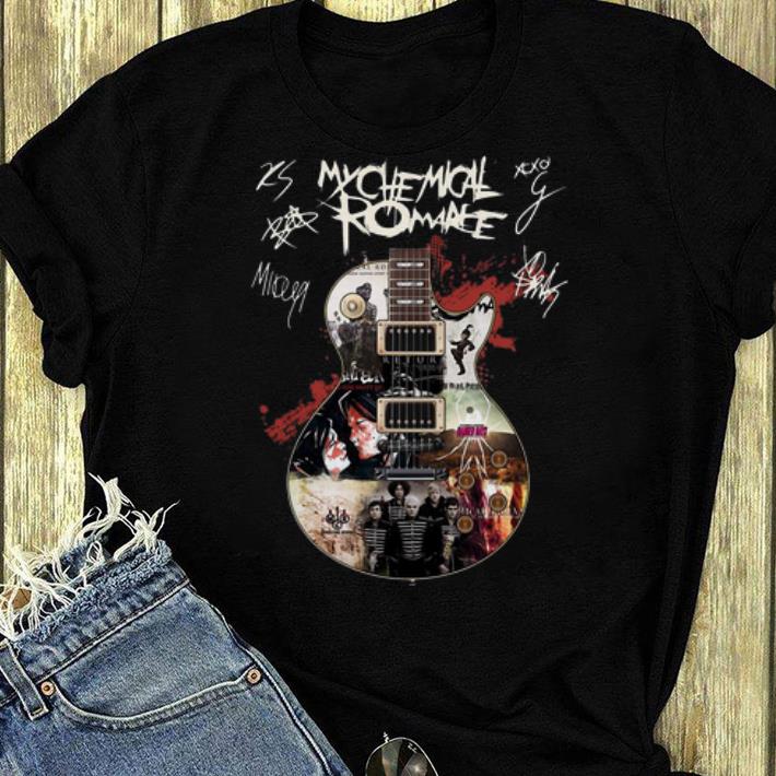 Top My Chemical Romance Guitar Signatures shirt