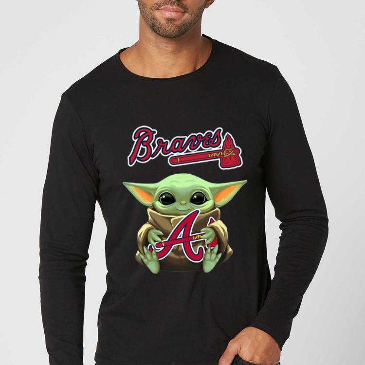 Awesome Baby Yoda Hug Atlanta Braves MLB shirt