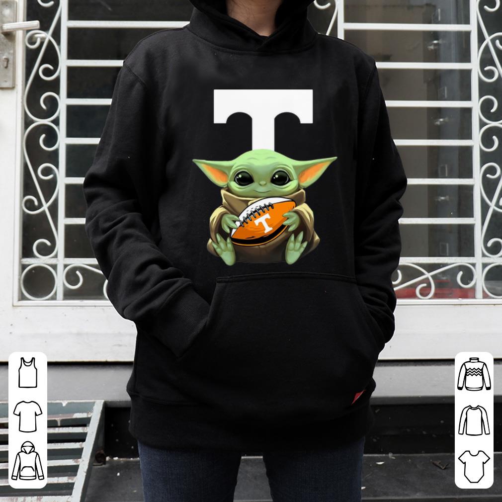 Awesome Football Baby Yoda Hug Tennessee Volunteers shirt