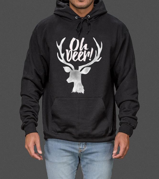 Awesome Funny Christmas Reindeer OH DEER Antler sweater