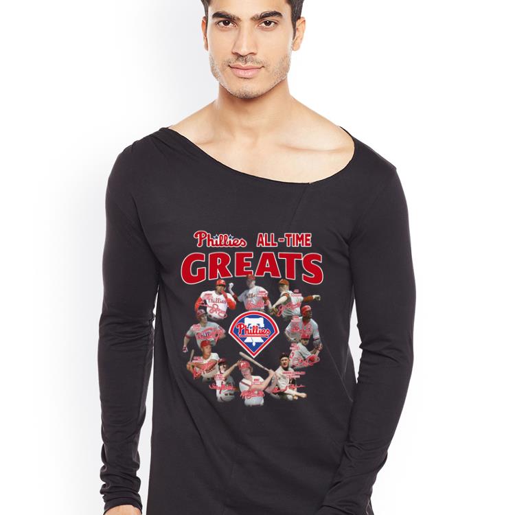 Awesome Philadelphia Phillies all time great players signatures shirt