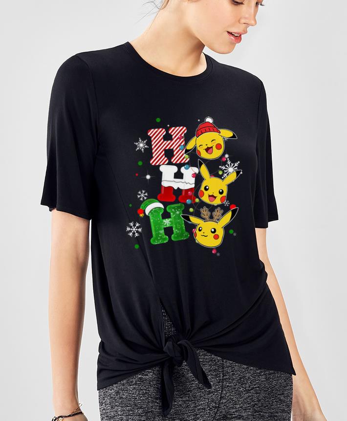 Awesome Pikachu Santa Ho Ho Ho Christmas shirt