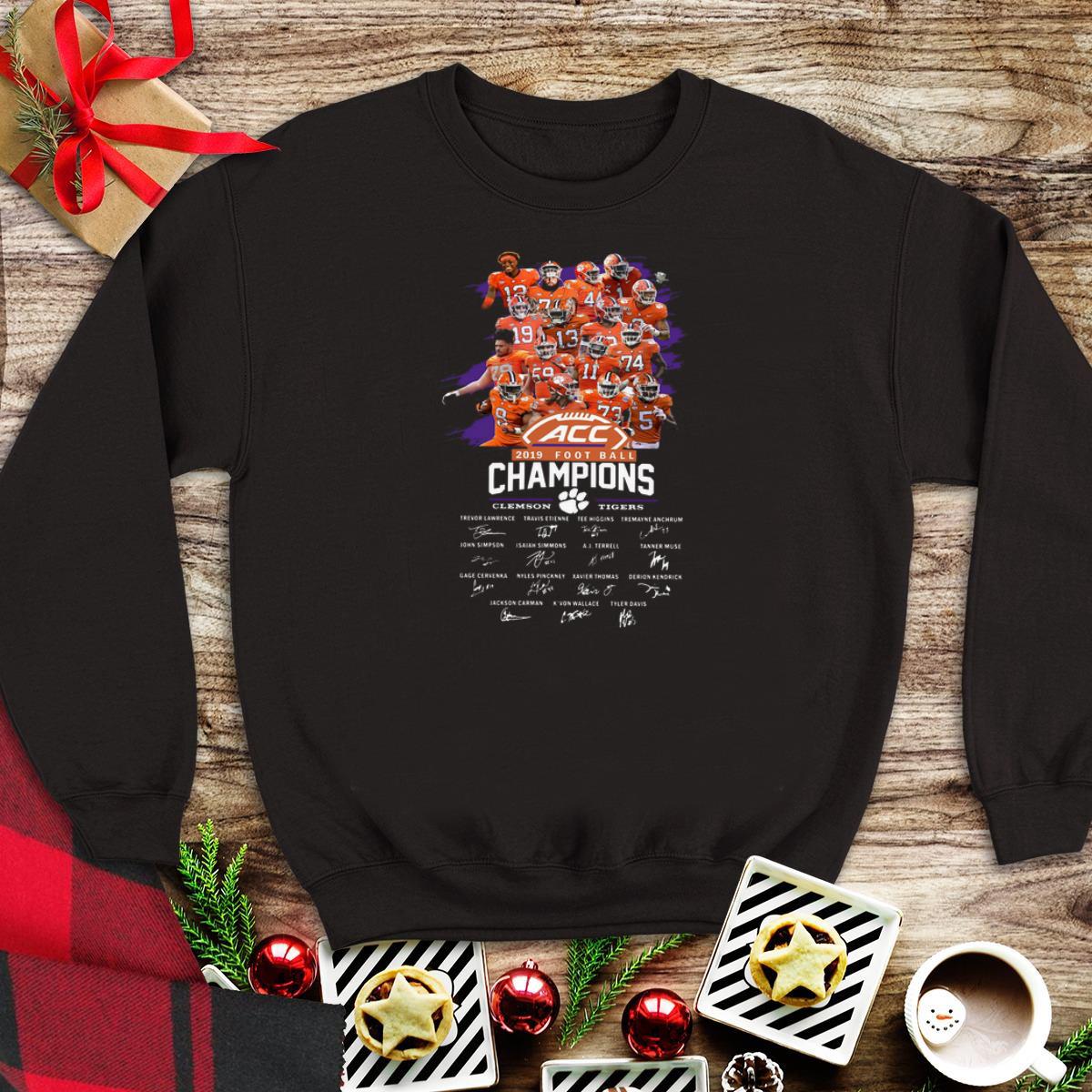 Awesome Players Clemson Tigers Acc 2019 football champions shirt