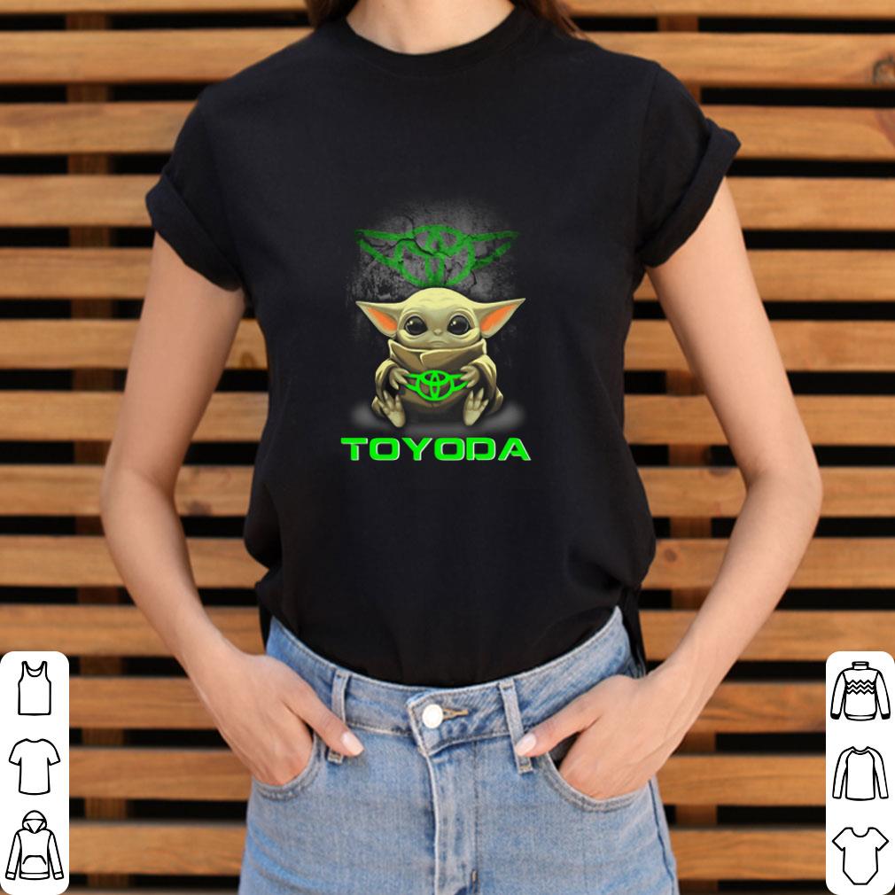 Baby Yoda hug TOYODA Toyota Star Wars Mandalorian shirt 2 Baby Yoda hug TOYODA Toyota Star Wars Mandalorian shirt 3