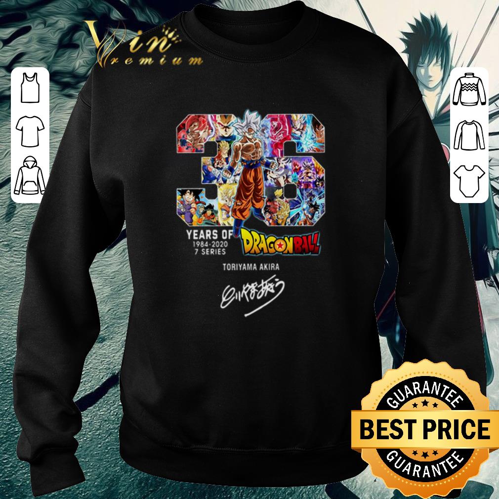 Funny 36 Years Of Dragon Ball 1984-2020 Toriyama Akira Signature shirt