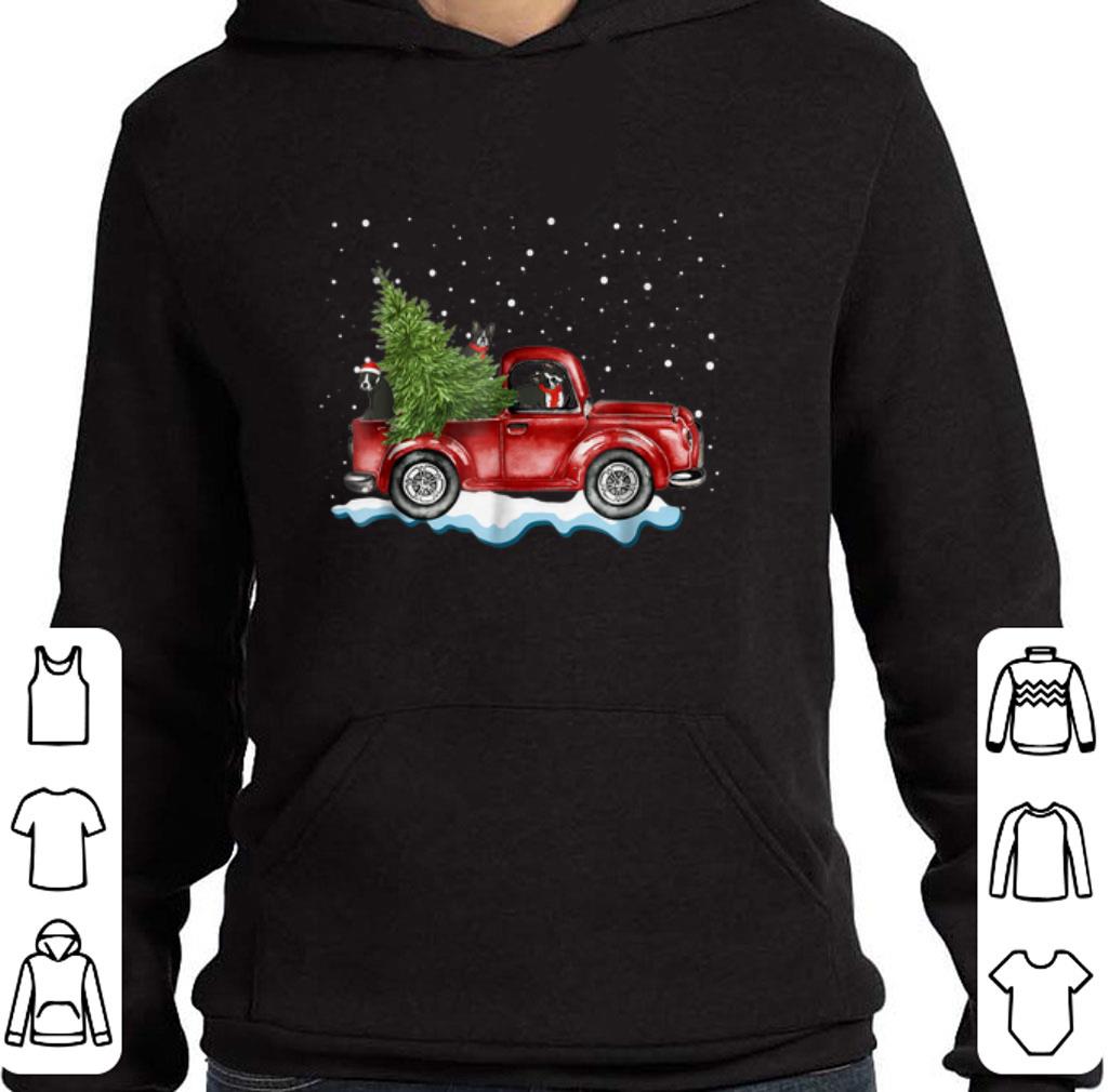 Funny Boston Terrier Truck Christmas shirt