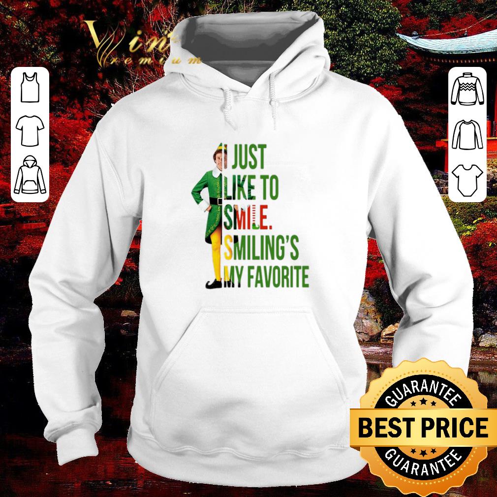 Funny Elf Buddy Hobbs i just like to smile smiling's my favorite shirt 5 Funny Elf Buddy Hobbs i just like to smile smiling's my favorite shirt