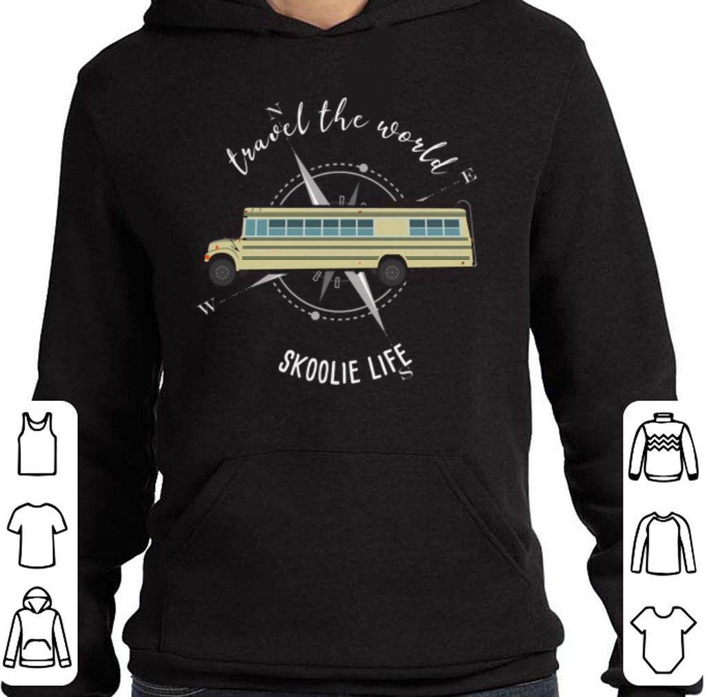 Funny School Bus Travel The World Skoolie Life shirt